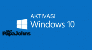 cara aktivasi windows 10