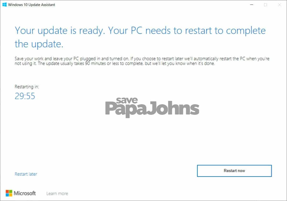cara update windows 10